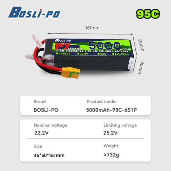 【BosLi-po博氏】P7/ 6S 5000mAh 95C