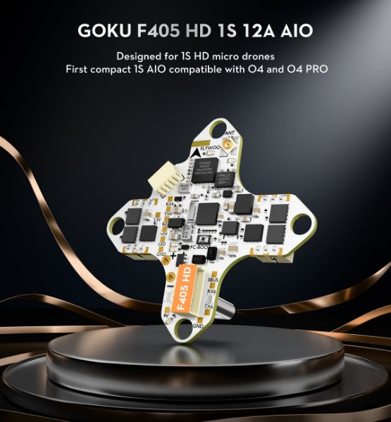 GOKU F405 HD 1S 12A AIO 即插即用 O4  O4 Pro