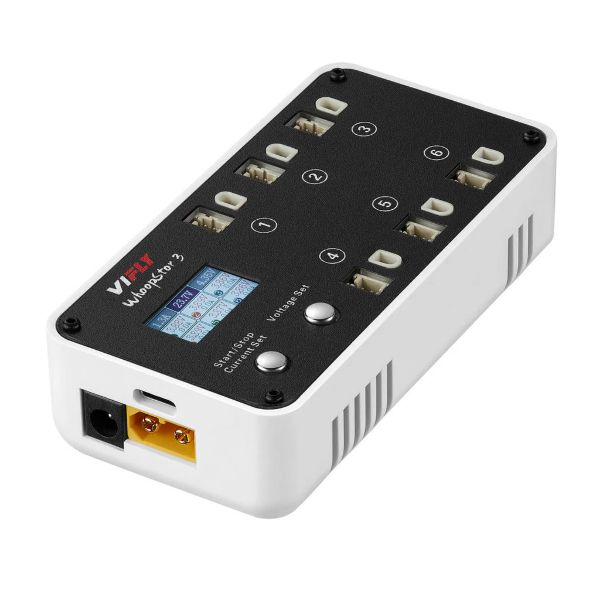 【VIFLY】三代WhoopStor3穿越迷你無人機1S鋰電池6口BTPH充放電器彩屏