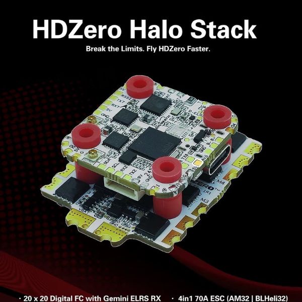 【HDZero】Halo 飛控＋70A 四合一電調套裝｜BLHeli_32