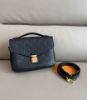 圖片 MY精品 -  LV  POCHETTE MÉTIS 牛皮 全黑壓紋郵差包 M41487  