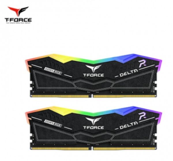 圖片 TEAM T-FORCE DELTA RGB DDR5-6400 32G(16G*2)-黑(CL32/支援XMP&EXPO)