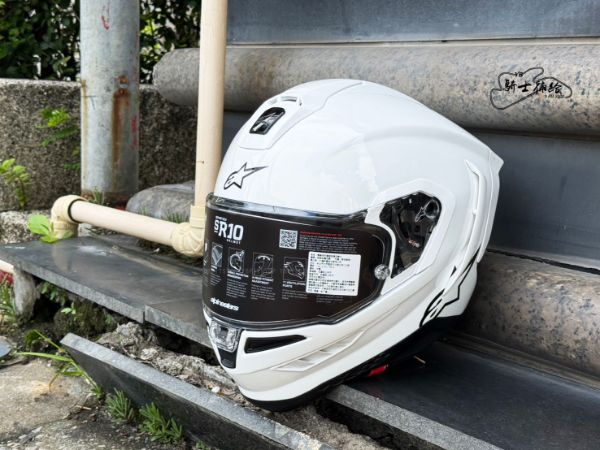 圖片 ALPINESTARS S-R10 SOLID WHITE 亮白 亞洲版 SR10 A星 安全帽