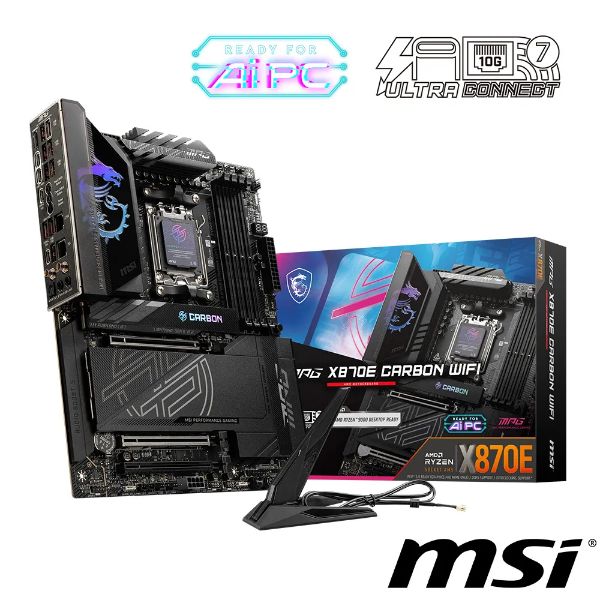 圖片 微星 MPG X870E CARBON WIFI(電競/水冷・AMD旗艦)