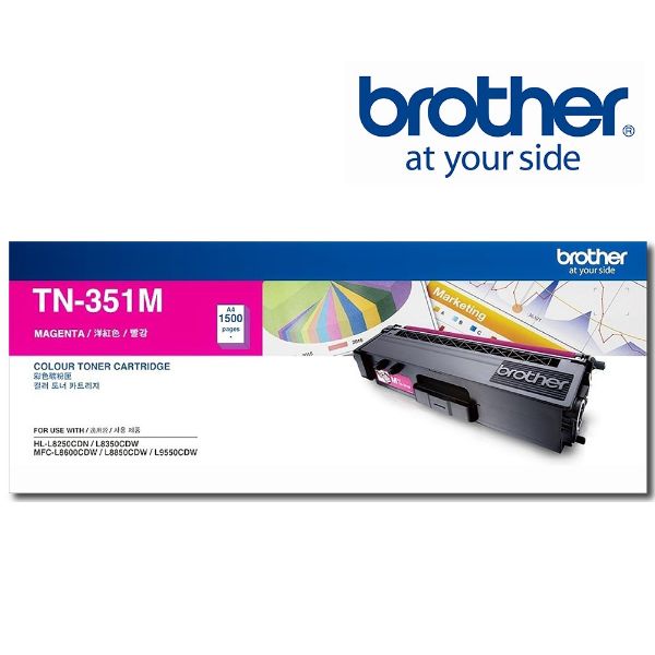 圖片 BROTHER 兄弟牌 TN-351M 原廠洋紅色碳粉匣 適用機種：HL-L8250CDN、L8350CDW 、L8600CDW、L8850CDW、L9550CDW
