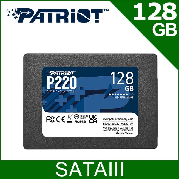 圖片 PATRiOT P220 128GB/2.5吋/SATA III/讀550/寫500【三年保】
