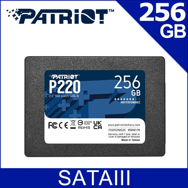 圖片 PATRiOT P220 256GB/2.5吋/SATA III/讀550/寫500【三年保】