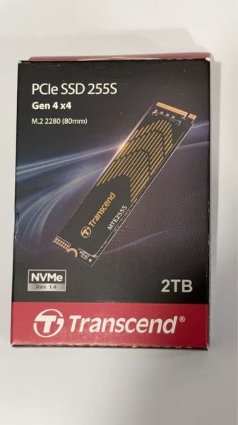 圖片 Transcend 創見 MTE255S 2TB (含石墨烯散熱片) M.2 PCIe Gen4x4 SSD(讀7400寫6500)(TS2TMTE255S)