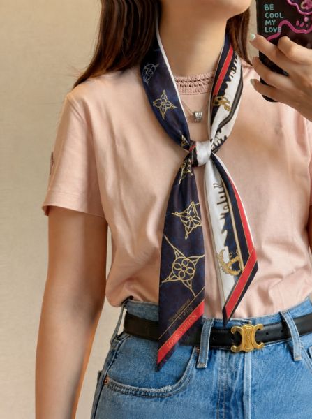圖片 MY精品 -  LV Twilly絲巾 髮帶 提把綁帶100%真絲