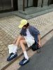 圖片 Onitsuka Tiger Tokuten Chunk 鬼塚虎 德訓鞋 厚底 增高 藏青藍 深藍 海軍藍 奶油白 女鞋 1183C561-400/預購