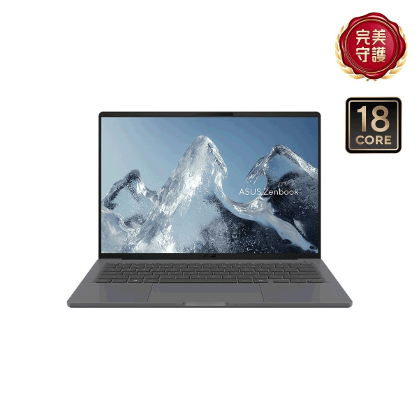 圖片 ASUS 華碩Zenbook A14系列 UX3407QA 14吋冰岩灰 時尚極致纖薄筆電 X1-26-100/16G/512GB/W11