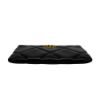 圖片 Chanel 展示品 19 皮穿鍊金雙C logo菱格羊皮手拿包(AP1059-黑)