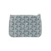 圖片 Goyard Sénat Mini Pouch 帆布一字拉鍊零錢包(灰)