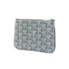 圖片 Goyard Sénat Mini Pouch 帆布一字拉鍊零錢包(灰)