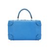 圖片 Hermes 展示品 Maxibox 29 羊皮銀釦手提方包(BLEU藍)
