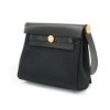 圖片 Hermes Herbag 20 Mini 帆布金釦肩背/斜背兩用包(Noir黑)