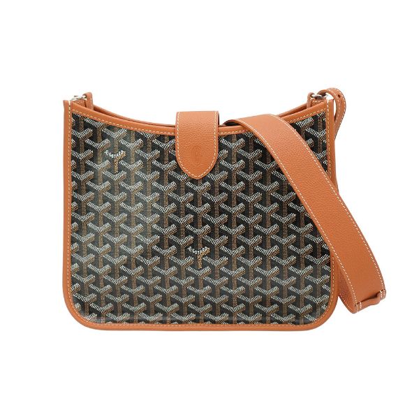 圖片 Goyard Musette PM 印花帆布肩背/斜背兩用包(黑/棕)