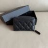 圖片 MY精品 -  Chanel 大ㄇ拉 內拉鏈錢包 黑金