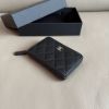 圖片 MY精品 -  Chanel 大ㄇ拉 內拉鏈錢包 黑金