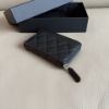 圖片 MY精品 -  Chanel 大ㄇ拉 內拉鏈錢包 黑金