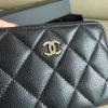 圖片 MY精品 -  Chanel 大ㄇ拉 內拉鏈錢包 黑金