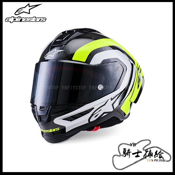 圖片 ALPINESTARS S-R10 ARIUS 螢光黃白 1699 亞洲版 SR10 A星 安全帽