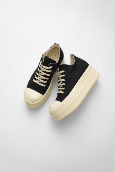 Focus Store Rick Owens DRKSHDW Mega Bumper Low Sneakers "Black Milk" 黑色 DU02F6832