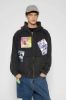 SSSTUFFF Ads Zip Up Jacket ''Black'' 廣告貼布 拉鍊外套 黑色
