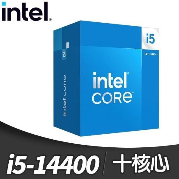 圖片 Intel Core i5-14400F /10核16緒/2.5G(↑4.7G)/20M/無內顯/LGA1700