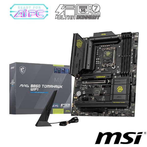 圖片 微星 MSI MAG B860 TOMAHAWK WIFI /Intel B860/LGA1851/DDR5/ATX/WiFi