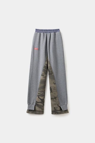 Focus Store SSSTUFFF Waffle Layered Camo Pants "Grey" 
