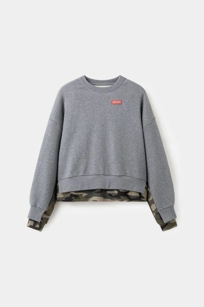 Focus Store SSSTUFFF Layered Waffle Camo Crewneck "Grey" 灰色 迷彩迷拼華夫格 衛衣