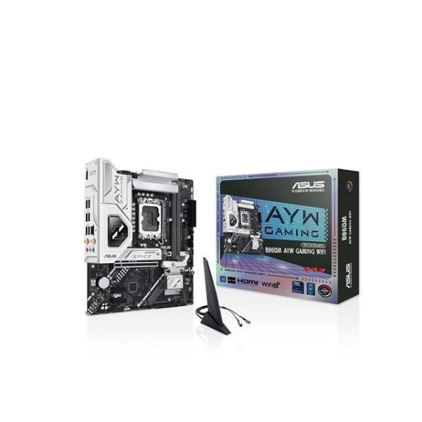 圖片 華碩 ASUS B860M AYW GAMING WIFI /Intel B860/LGA1851/DDR5/Micro-ATX/WiFi
