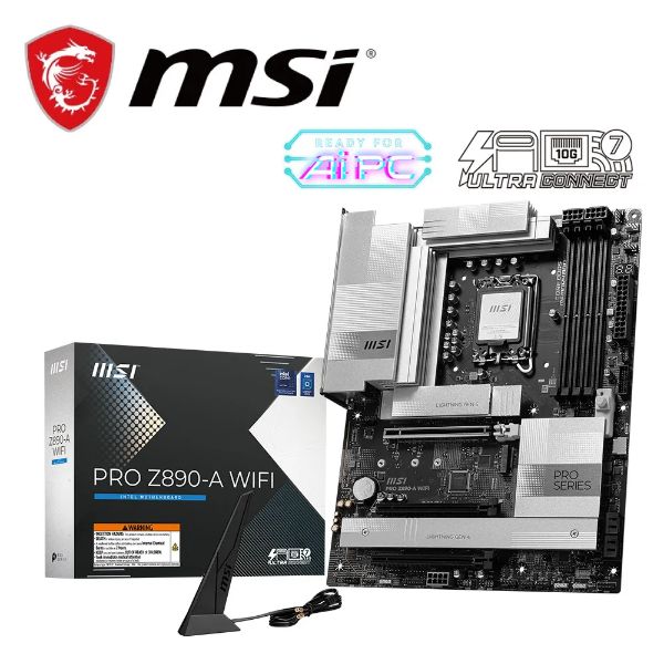 圖片 微星 MSI PRO Z890-A WIFI /Intel Z890/LGA1851/DDR5/ATX/WiFi