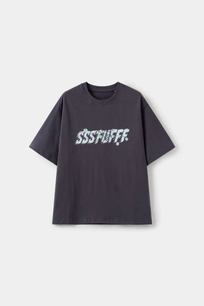 Focus Store SSSTUFFF Gunshots Tee "Navy" Logo Tee