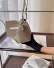 圖片 【LOEWE】PUZZLE 粒面小牛皮迷你拼圖包 黏土色
