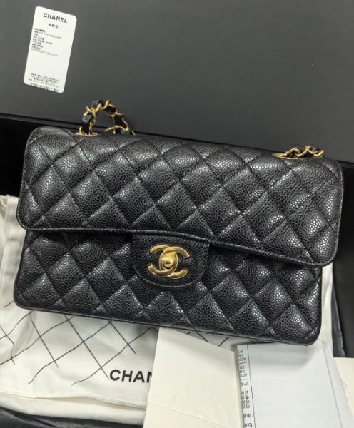 圖片 Chanel 香奈兒 CF 25 荔枝黑金 芯片 💖💃 