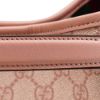 圖片 Gucci 展示品 GG Emblem 帆布拚牛皮水桶二用包(815118-粉)
