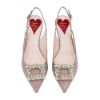 圖片 Roger Vivier 展示品 Virgule 漆皮水鑽鑲飾方框造型高跟鞋#38(粉紫)