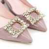 圖片 Roger Vivier 展示品 Virgule 漆皮水鑽鑲飾方框造型高跟鞋#38(粉紫)