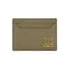 圖片 Loewe Anagram 粒紋牛皮金釦四卡卡夾(灰褐)