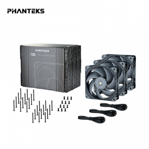 圖片 【追風者 Phanteks】T30-120 黑色 三入組 12cm機殼風扇