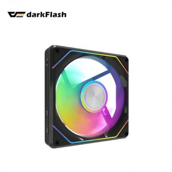 圖片 【大飛 darkFlash】G24 Gauss ARGB 三合一磁軌風扇 黑色 三合一 12cm機殼風扇