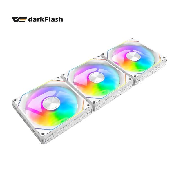 圖片 【大飛 darkFlash】G24 Gauss ARGB 三合一磁軌風扇 白色 三合一 12cm機殼風扇