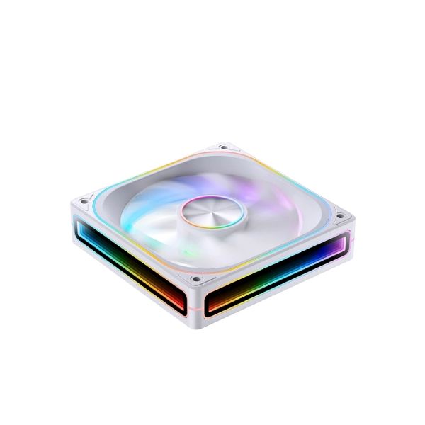 圖片 【喬思伯 JONSBO】ZA120 ARGB Gen1 一體式全幅無限鏡風扇 白色 一體式 12cm機殼風扇