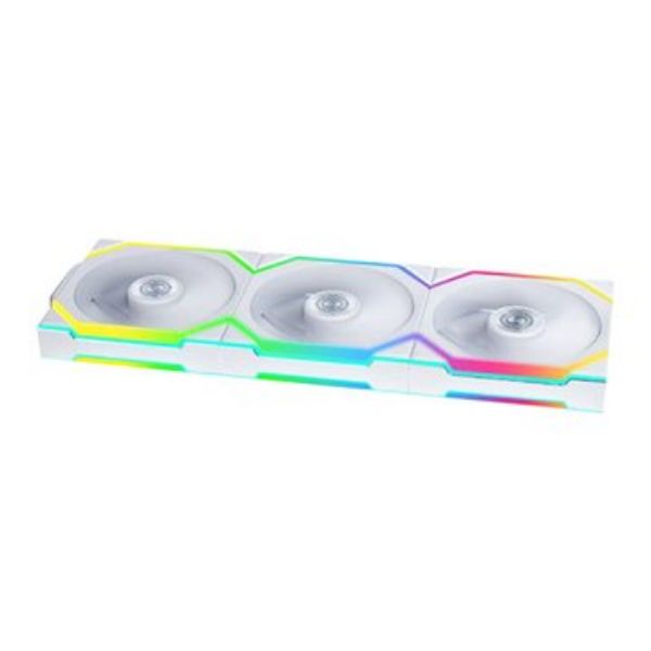 圖片 【聯力 LIAN LI】UNI FAN TL 120 白色 三入組（含控制器） 12cm ARGB機殼風扇