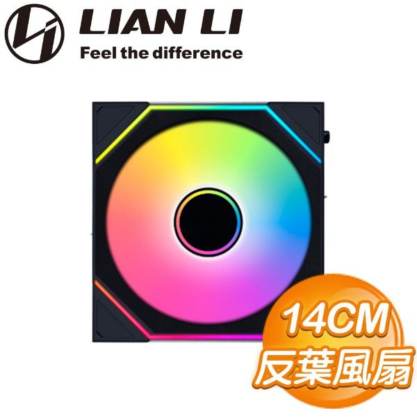 圖片 【聯力 LIAN LI】UNI FAN SL-INF 140 黑色 單入 14cm ARGB機殼風扇