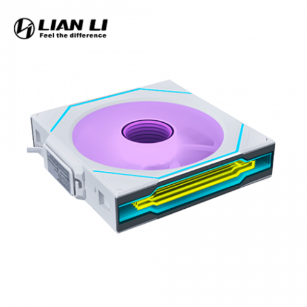 圖片 【聯力 LIAN LI】UNI FAN SL-INF Wireless 120 白色 單入 12cm ARGB機殼風扇