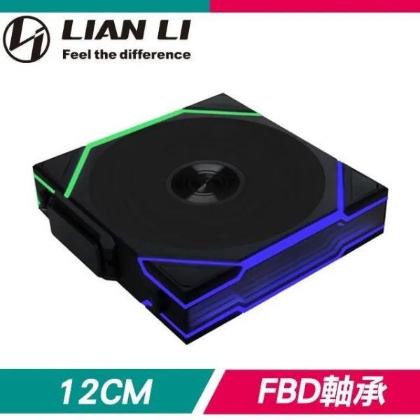 圖片 【聯力 LIAN LI】UNI FAN TL Wireless（LED/LCD） 黑色 單入 12cm ARGB機殼風扇