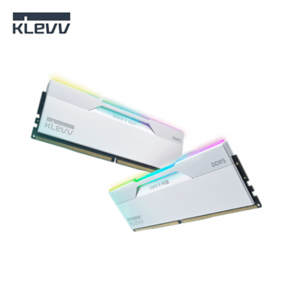 圖片 科賦 KLEVV CRAS V RGB DDR5-6400 CL32 64GB(32G×2) 晶燦白